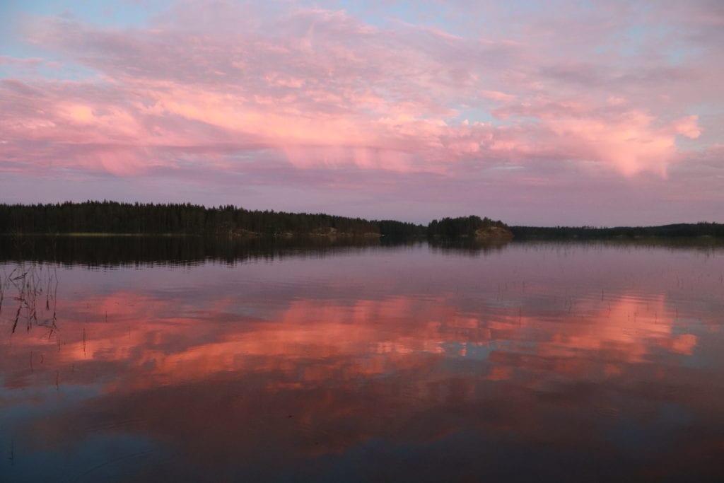A summer sunset 11pm in Finland