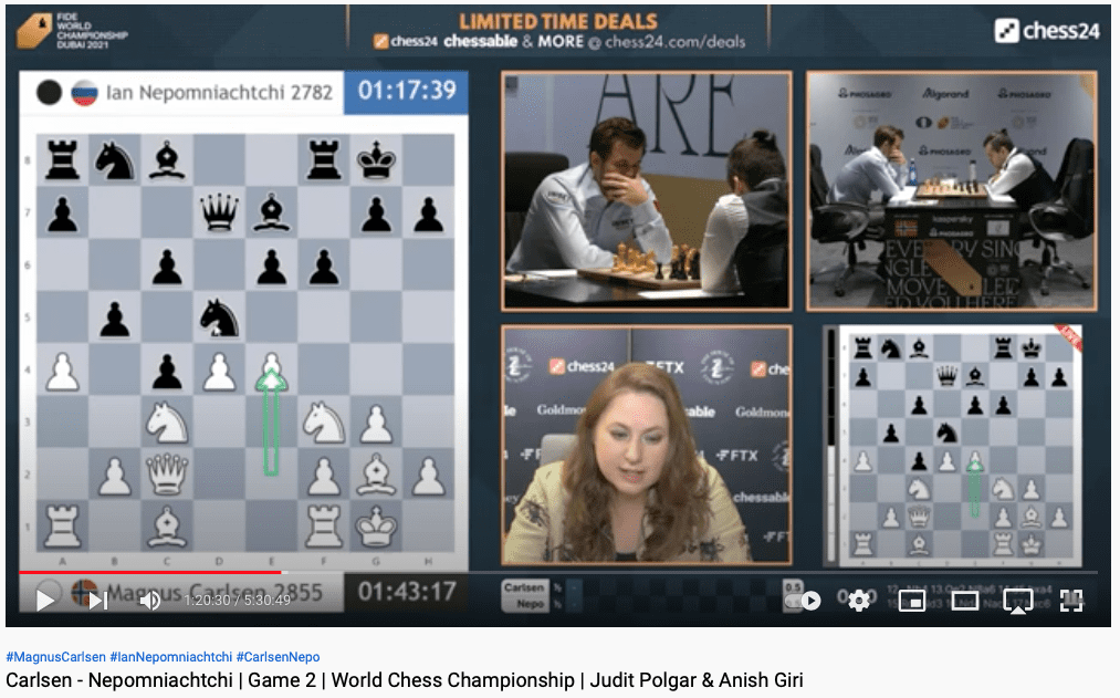 Objectively worse, but practically better: an example from the World Chess  Championship